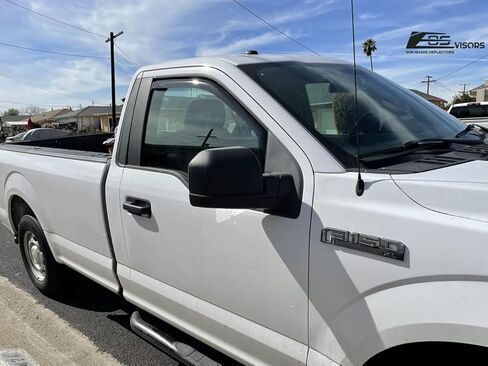 Fits All 2015-2020 Ford F-150 | 2017-Present F-250 F-350 F-450 Standard Cab Models EOS Visors in-Channel Style Smoke Tinted Side Vents Window Deflectors Rain Guards in Saudi Arabia