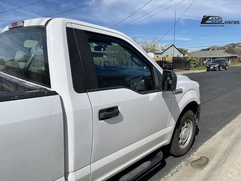 Fits All 2015-2020 Ford F-150 | 2017-Present F-250 F-350 F-450 Standard Cab Models EOS Visors in-Channel Style Smoke Tinted Side Vents Window Deflectors Rain Guards in Saudi Arabia