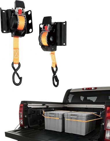 أشرطة السقاطة النهائية القابلة للسحب لسيارة Ford F150، أشرطة سقاطة لسرير الشاحنة قابلة للسحب لسيارة Ford F150، متوافقة مع Ford F-150 F250 F350 F450 2015-2025 (قطعتان) in Kuwait