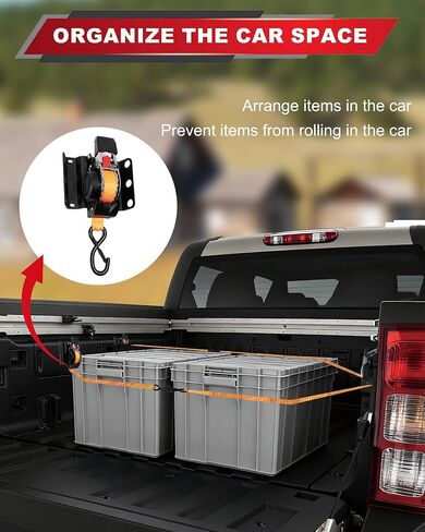 أشرطة السقاطة النهائية القابلة للسحب لسيارة Ford F150، أشرطة سقاطة لسرير الشاحنة قابلة للسحب لسيارة Ford F150، متوافقة مع Ford F-150 F250 F350 F450 2015-2025 (قطعتان) in Kuwait
