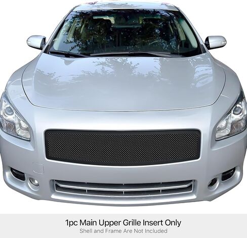 APS Premium Stainless Steel Black Mesh Grille Grill Insert Compatible with Nissan Maxima 2009 2010 2011 2012 2013 2014 Main Upper N19-H81257N in Saudi Arabia