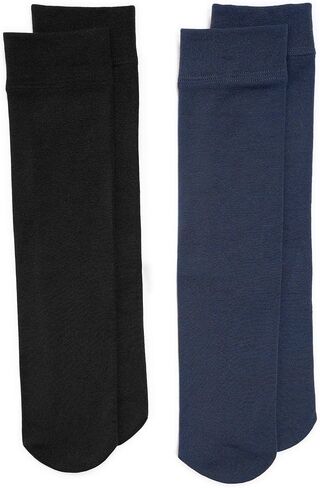 Muk Luks Women's Fleece Lined 2-Pair Pack Knee High Socks in Kuwait