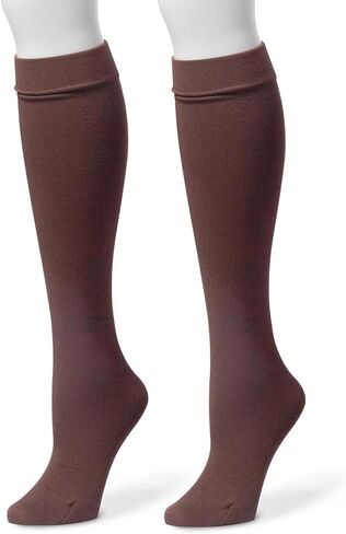 Muk Luks Women's Fleece Lined 2-Pair Pack Knee High Socks in Kuwait