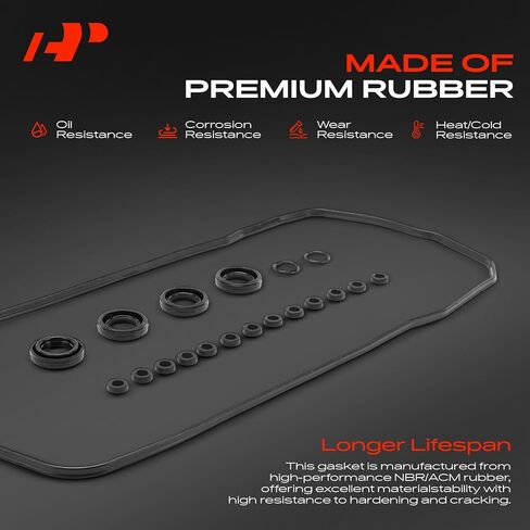 A-Premium Engine Valve Cover Gasket Set Compatible with Toyota Corolla 2009-2020 1.8L, Corolla iM 2017-2018 1.8L, Matrix 2009-2014 1.8L, C-HR 2018-2022 2.0L & Scion xD 1.8L, iM & Pontiac Vibe 1.8L in Saudi Arabia