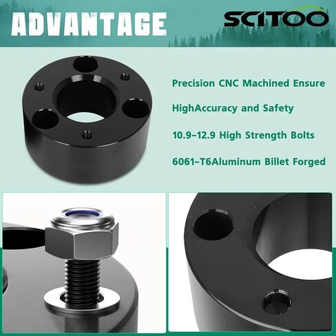 SCITOO 3.5" Front Leveling Kit for 2006-2020 for Dodge for Ram 1500 4x4 Suspension Lift Kit (Black) Leveling Struts in Saudi Arabia