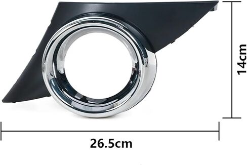 Compatible For Peugeot 207 Sport 2006 2007 2008 2009 Car Front Bumper Fog Light Lamp Frame Cover Foglights Foglamp Trim Cap Hood(Left and Right) in Saudi Arabia