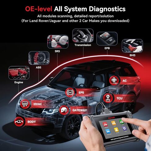 iCarsoft LR V4.0 Full Systems Bidirectional Diagnostic Scan Tool for Most Land Rover/Jaguar and Other 2 Car Makes from 1996-2023 Automotive OBD2 Scanner Up to 51 Service Graphic Data Car Code Reader in Saudi Arabia
