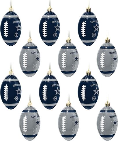 FOCO Chicago Bears NFL 12 Pack Football Ornament Set in Saudi Arabia