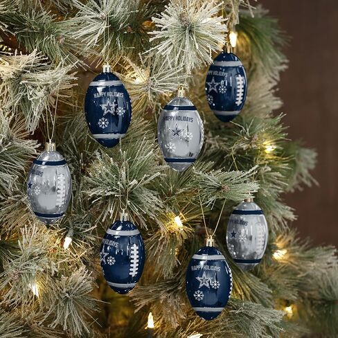FOCO Chicago Bears NFL 12 Pack Football Ornament Set in Saudi Arabia