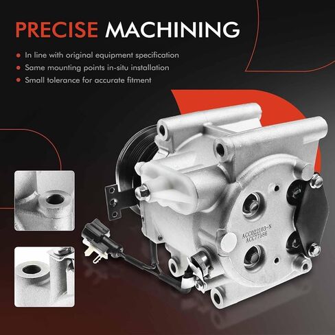 A-Premium Air Conditioner AC Compressor with Clutch Compatible with Jaguar S-Type 2000-2008, X-Type 2002-2008 & Lincoln LS 2000-2005, 2.5L 3.0L in Saudi Arabia