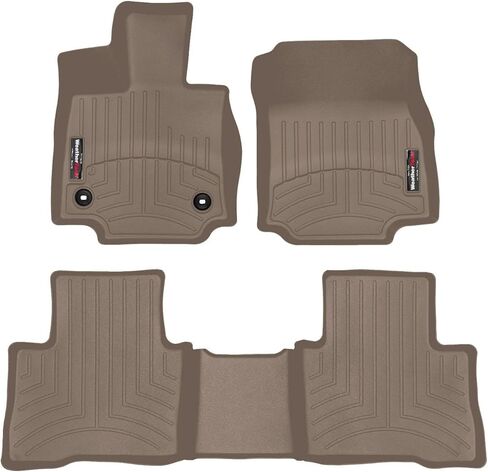 بطانات أرضية مخصصة من Weathertech لسيارة Toyota RAV4 Hybrid، Venza، الصف الأول والثاني (441516-1-3)، أسود in Saudi Arabia