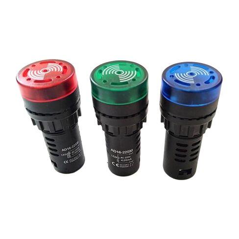 22mm Flash Sound and Light Buzzer 220V 110V 48V 24V12V Red in Saudi Arabia
