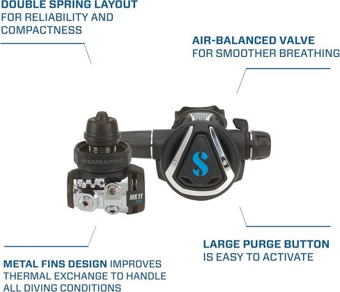 SCUBAPRO MK11 EVO/C370 Dive Regulator System, INT in Saudi Arabia