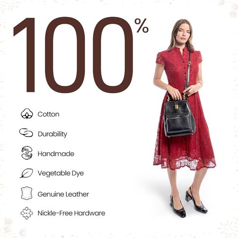 Leather Backpack for Men and Women - Business Rucksack Laptop Bag in Kuwait