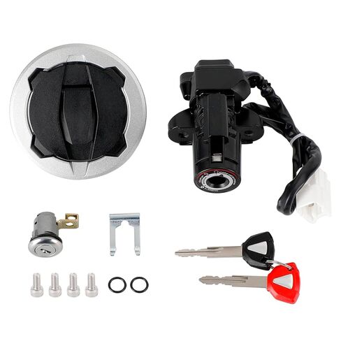 Artudatech Ignition Switch Cylinder Fuel Gas Tank Cap Cover Lock Set w/ 2 Keys Fit for Kawasaki EX400 Ninja 400 2018-2023, for Kawasaki EX400 Ninja 400 ABS 2020-2023/ ER400 Z400 2019-2022 in Saudi Arabia