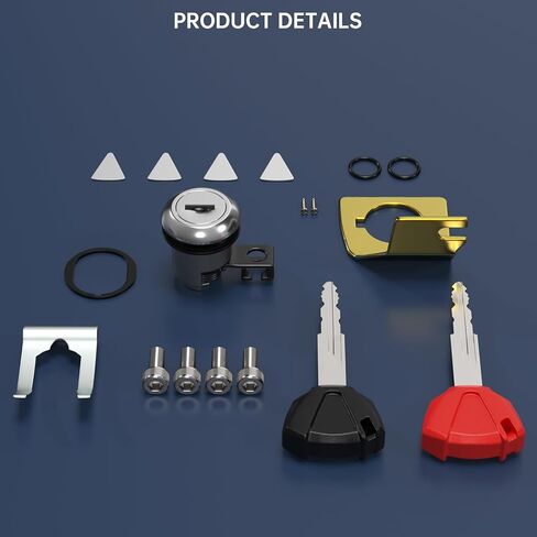 Artudatech Ignition Switch Cylinder Fuel Gas Tank Cap Cover Lock Set w/ 2 Keys Fit for Kawasaki EX400 Ninja 400 2018-2023, for Kawasaki EX400 Ninja 400 ABS 2020-2023/ ER400 Z400 2019-2022 in Saudi Arabia