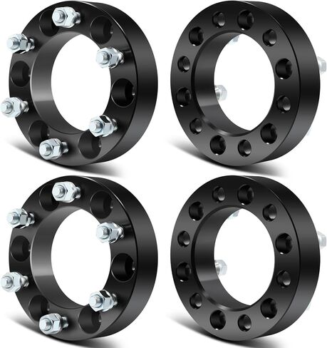 SCITOO 4pcs Wheel Adapters 1.5" 6x5.5 to 6x5.5 Bore 108mm Studs 12x1.25 6Lug Wheel Spacers Adapters Fit for for Nissan Frontier for Nissan Titan for Nissan Armada Pathfinder Xterra in Saudi Arabia