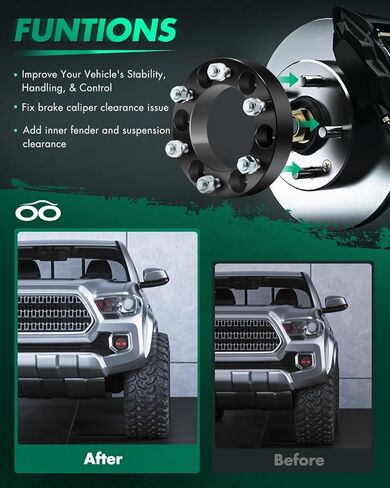 SCITOO 4pcs Wheel Adapters 1.5" 6x5.5 to 6x5.5 Bore 108mm Studs 12x1.25 6Lug Wheel Spacers Adapters Fit for for Nissan Frontier for Nissan Titan for Nissan Armada Pathfinder Xterra in Saudi Arabia