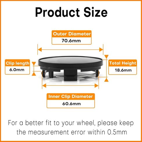 for BBS Wheel Center Caps 70.6mm(2.78in) 09.24.467 09.24.467 09.24.486 09.24.494 56.24.120 09.24.471 09.24.510 Black (Snap-in Diameter: 2.39in) Set 4pcs in Saudi Arabia