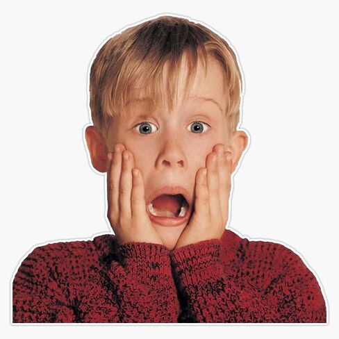 Home Alone Bumper Sticker Window Vinyl Decal 5" in Saudi Arabia