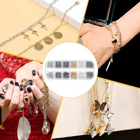 960Pcs Lobster Claw Clasps and Open Jump Rings Set for Jewelry Making, Keychains, Bracelets, Necklace Repair DIY Crafts in Saudi Arabia