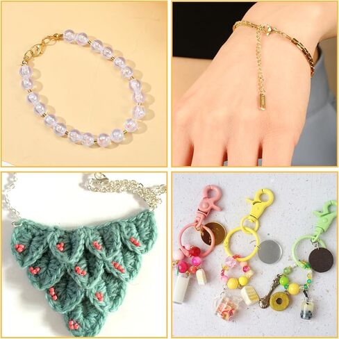 960Pcs Lobster Claw Clasps and Open Jump Rings Set for Jewelry Making, Keychains, Bracelets, Necklace Repair DIY Crafts in Saudi Arabia