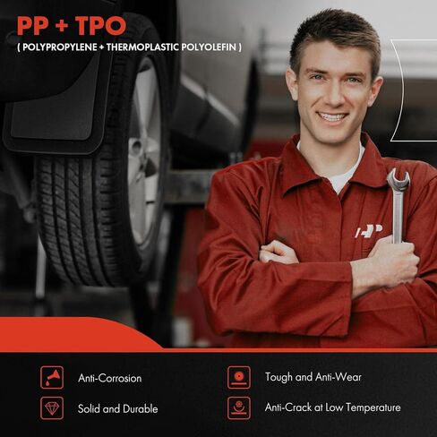 واقيات الطين الفاخرة من A-Premium متوافقة مع Ford Bronco Sport 2023-2021 [شاحنة ذات 4 أبواب]، بدون اللكم مطلوب، أسود شديد التحمل، أمامي وخلفي in Saudi Arabia