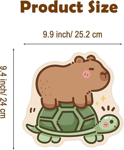 لوحة ماوس Capybara، بساط مكتب مبتكر على شكل سلحفاة Capybara، لوحة ماوس مكتبية وألعاب غير قابلة للانزلاق، لوحة ماوس مريحة على شكل حيوان Kawaii لطيفة للكمبيوتر الشخصي والكمبيوتر المحمول والكمبيوتر in Saudi Arabia