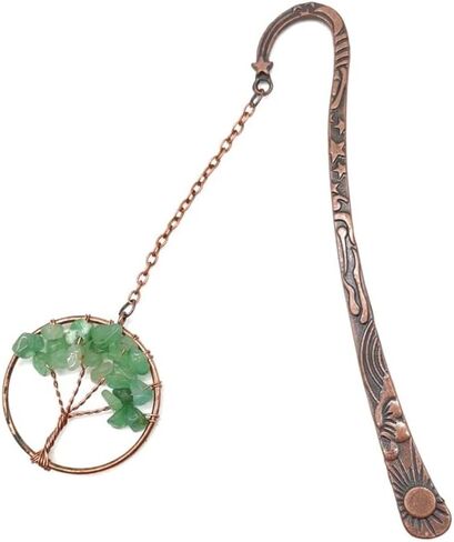 Metal Bookmark - Handmade Chakra Tree of Life Design - Durable Book Marker for Women & Men (Multicolor) in Saudi Arabia