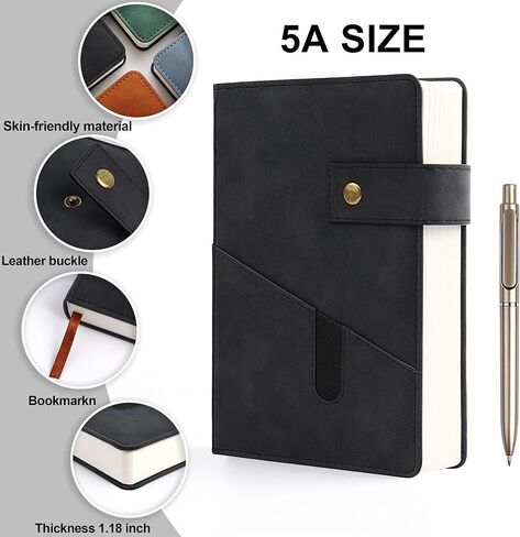 Lined Journal Notebook for women men,368 Pages Hardcover Leather Journals for Writing, A5 Journaling Notebooks,Daily Journals Notebook for Work Note Taking,Travel,Business,School , 5.7"×8.3" (Green) in Saudi Arabia