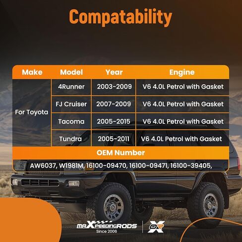 maXpeedingrods AW6037 Engine Water Pump for Toyota 4Runner 2003-2009, FJ Cruiser 2007-2009, Tacoma 2005-2015, Tundra 2005-2011, Replace 16100-09470 in Saudi Arabia