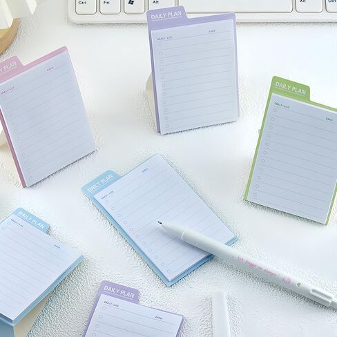 to Do List Sticky Notes, 4 Pack Daily to Do List Notepad, 30 Sheets 3.54 x 2.36 in Mini Planner for Work Office School Students Teachers Home Desk Organization in Saudi Arabia
