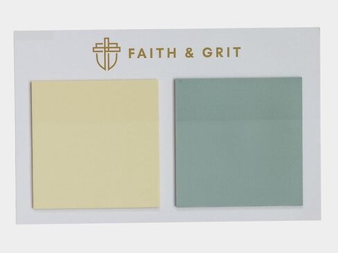FAITH & GRIT - Transparent Sticky Notes 3x3 - Clear Post it Notes for School Notes, Bible Studies, Bible Notes, journaling, Reminder Notes, Bible Study Supply Notes, Fridge Notes in Saudi Arabia