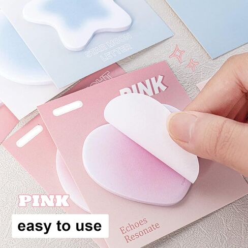 8 Pack Cute Sticky Notes Cartoon Sticky Memo Pads Kawaii Small Self-Stick Memo Note Pad for Women Girls Office Supplies School Supplies (8 Pack Blue+Pink) in Saudi Arabia