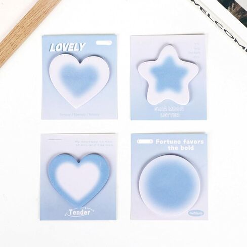 8 Pack Cute Sticky Notes Cartoon Sticky Memo Pads Kawaii Small Self-Stick Memo Note Pad for Women Girls Office Supplies School Supplies (8 Pack Blue+Pink) in Saudi Arabia