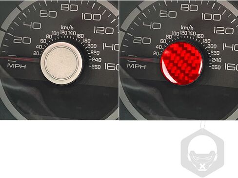 ملصقات تزيين داخلية حمراء غطاء لوحة الأدوات متوافق مع Ford Mustang Shelby GT 2009 2010 2011 2012 2013 2014 ملصقات ملحقات مركزية من ألياف الكربون الحقيقية in Kuwait