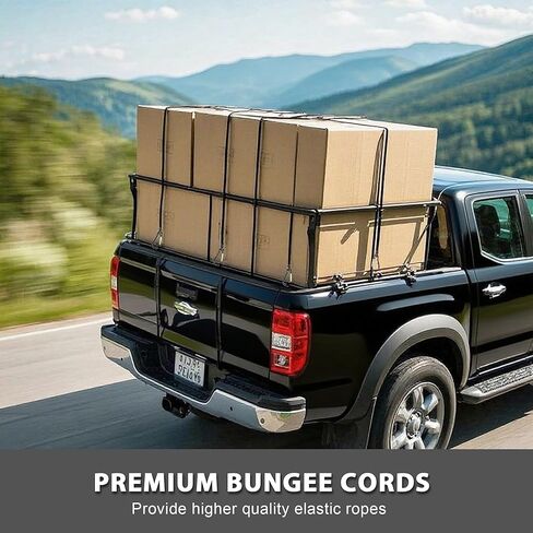 3pcs Black Bungee Cords with Closed Hooks – 14in 35cm – Durable & Elastic for Multipurpose Use in Saudi Arabia