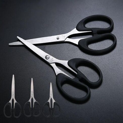3 Pack Stainless Steel Scissors Set, Multipurpose Sharp Household & Office Shears for DIY, Sewing and Crafting in Saudi Arabia
