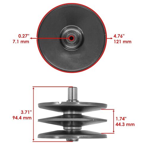 Powersports Replacement Parts for Variable Speed Pulley for Cub Cadet CC30 LTX1040 13A726JD056 13AX90AS010 Mod-C33C-38638 in Saudi Arabia