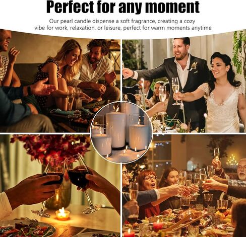 Sand Wax with 30 Wicks –18oz(1.1lb) Merlot Berry White Scented Candles Refillable Pearl Waxs with Candle Wick, Supplies for Christmas, Wedding, Home Decor in Saudi Arabia