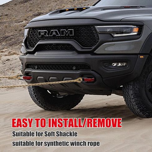 خطافات السحب لـ Tacoma (2024-2026)، 4Runner (2025-2026)، Land Cruiser 250 (2024-2025) الملحقات خطاف السحب الأمامي تصميم خفيف الوزن من سبائك الألومنيوم قطعة بديلة مثبتة بمسمار مباشر رقم PT974-35250 in Kuwait