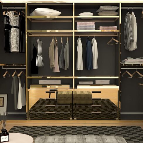 ورق مرآة ذهبي لاصق من Stickyart - مرآة ذاتية اللصق غير زجاجية للحرف اليدوية، ورق لاصق دائم من الفينيل العاكس للماء لتزيين سطح الطاولة بنفسك، 30.48 سم × 78.7 سم in Kuwait