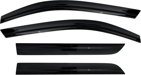 Low Profile Window Visors for Toyota 4Runner 2025 2026, Tape-On Rain Guards Wind Deflectors, Weather Protection, Noise Reduction Toyota 4Runner Accessories (4 Pcs) in Kuwait
