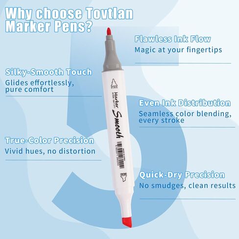 80 PCS Colors Dual Tip Marker Pens Set Art Markers, Highlighter Pens for Drawing,Coloring and Highlighting in Saudi Arabia