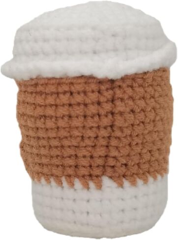 1Pc Handmade Crochet Coffee Cup Positive Birthday Gifts for Women Men, Cute Coffee Lover Present for Best Friend Girlfriend Couple Wife Husband on Anniversary & Thank You Occasions in Saudi Arabia