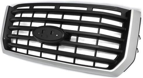 MIC Front Grille Grill Assembly Compatible with 2015-2017 F-150 F150 (Ingot Silver Trim) in Saudi Arabia