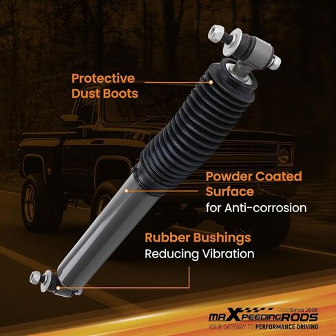 مثبت التوجيه المزدوج maxpeedingrods لـ 1959-1991 Chevy/GMC C/K10/15/20/25 بيك اب سوبربان، لفورد F250/F350، لدودج رامتشارجر، نسخة G1 مطورة in Saudi Arabia