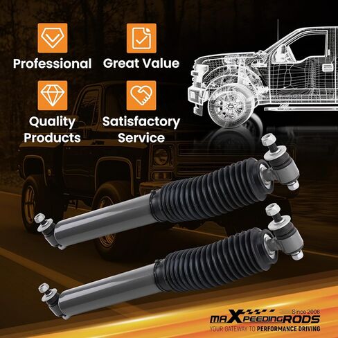 مثبت التوجيه المزدوج maxpeedingrods لـ 1959-1991 Chevy/GMC C/K10/15/20/25 بيك اب سوبربان، لفورد F250/F350، لدودج رامتشارجر، نسخة G1 مطورة in Saudi Arabia