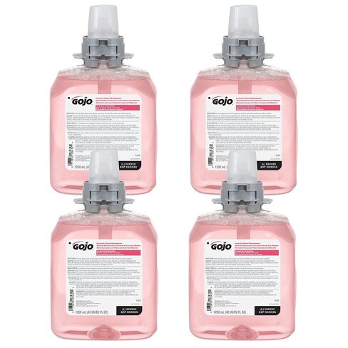 GOJO FMX-12 Luxury Foam Handwash, Cranberry Scent, EcoLogo Certified, 1250 mL Foam Soap Refill for GOJO FMX-12 Push-Style Dispenser (Pack of 3) – 5161-04 in Kuwait