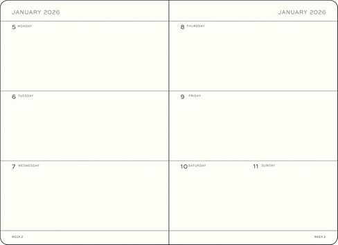 LEUCHTTURM1917 - Weekly Planner 2026, Softcover, Medium (A5), Rising Sun (Jan 1 - Dec 31, 2026) in Saudi Arabia